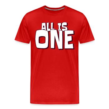 Wisdom Well-being - Men's Premium Organic T-Shirt - red - Front - Damien (186cm)