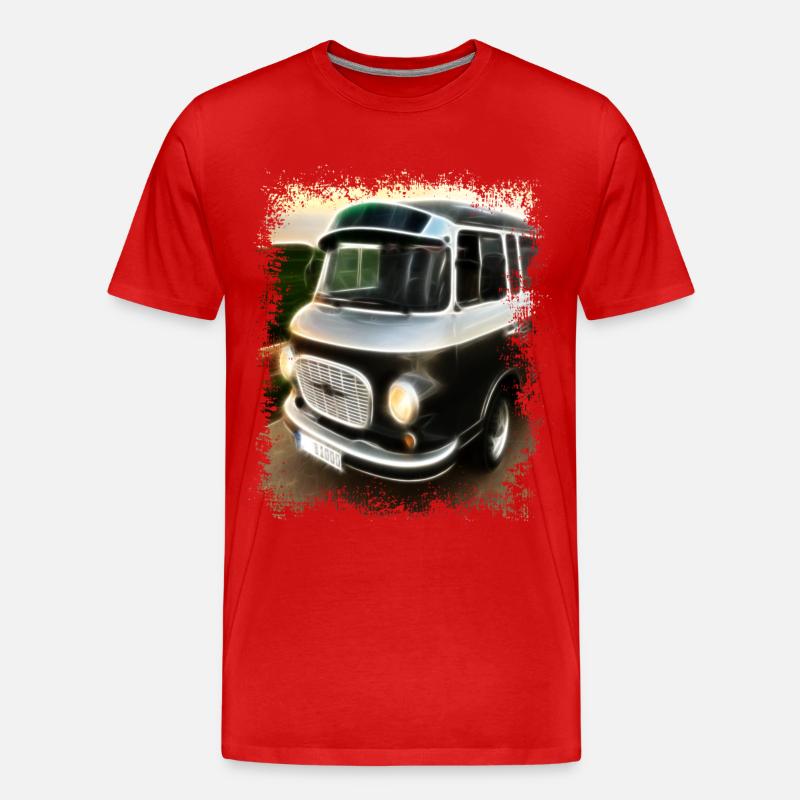 Barkas - Männer Premium Bio T-Shirt - Rot