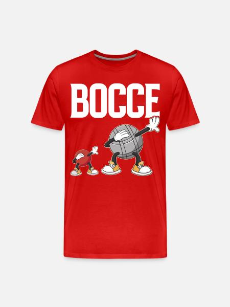 Dabbing Bocce Ball with Jack Bocci Dab Game Bocce - Men's Premium Organic T-Shirt - red