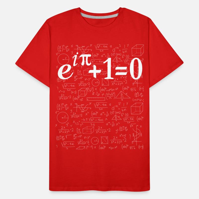Identité dEuler Math plus belle équation T-shirt bio Premium Homme