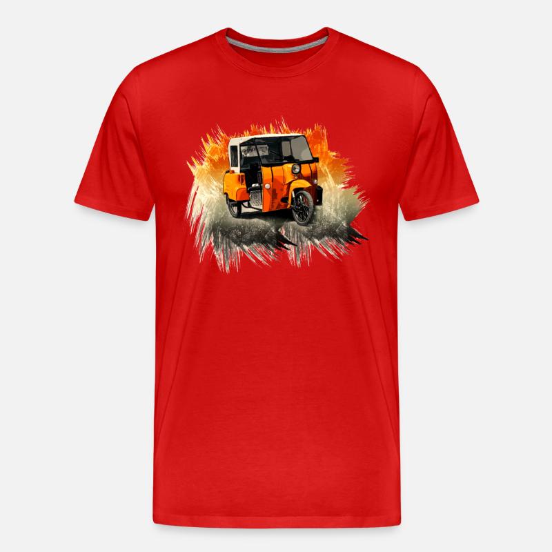 Krause Duo - DDR - Moped - Männer Premium Bio T-Shirt - Rot