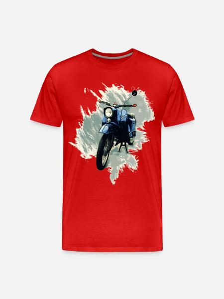 Simson Swallow - Men's Premium Organic T-Shirt - red
