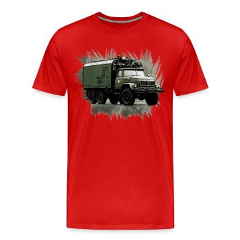 ZIL 131 KO - T-shirt bio Premium Homme - rouge - Devant - Damien (186cm)