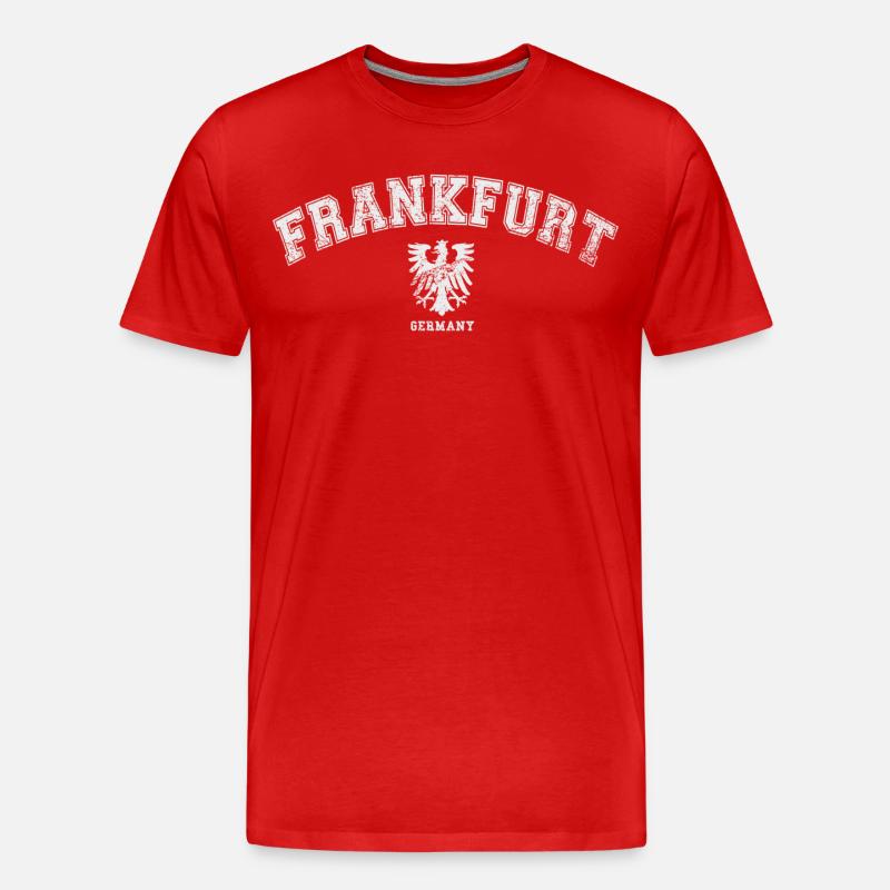 Frankfurt Germany - Männer Premium Bio T-Shirt - Rot