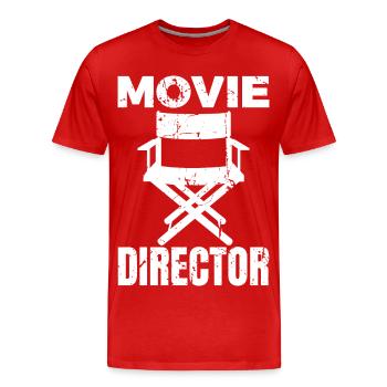 Regisseur - Männer Premium Bio T-Shirt - Rot - Vorne - Damien (186cm)