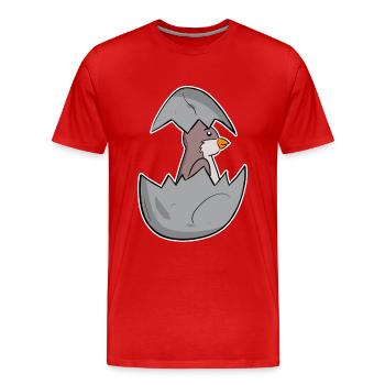 Bébé Moineau Domestique - T-shirt bio Premium Homme - rouge - Devant - Damien (186cm)