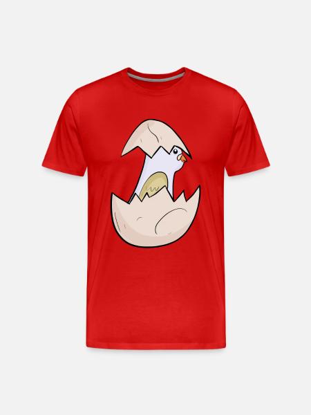 Bébé Pigeon - Bébé Oiseau - T-shirt bio Premium Homme - rouge