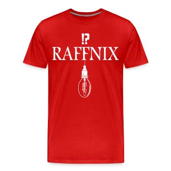 Raffnix Nerd - T-shirt bio Premium Homme - rouge - Devant - Damien (186cm)
