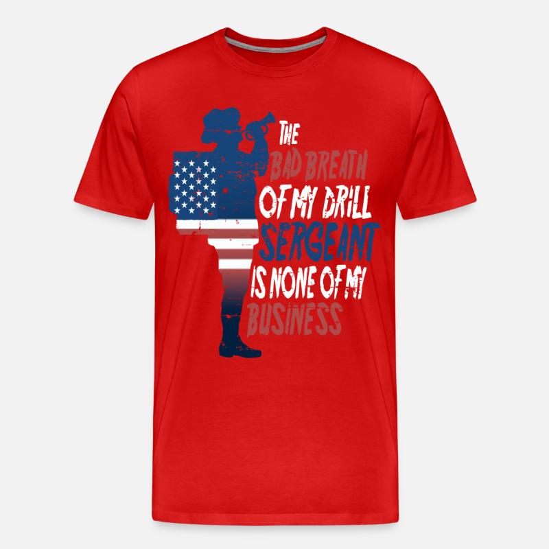Drill Sergeant - Männer Premium Bio T-Shirt - Rot