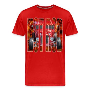 Hot Rod R6Z - Männer Premium Bio T-Shirt - Rot - Vorne - Damien (186cm)