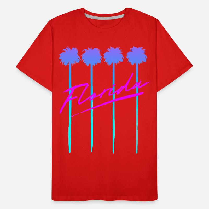 Florida Palm Trees Men's Premium Organic T-Shirt