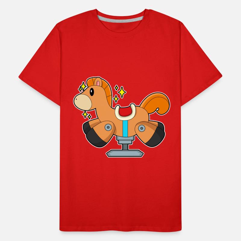 Cheval à bascule T-shirt bio Premium Homme