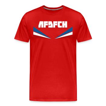 AFDFCH Rostock - T-shirt bio Premium Homme - rouge - Devant - Damien (186cm)
