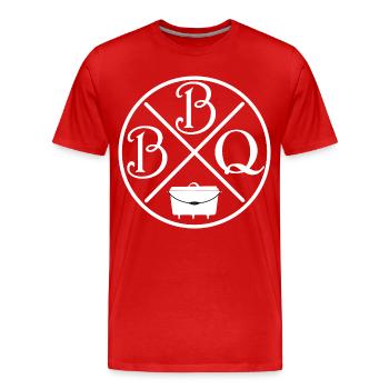 BBQ - Dutch Oven - Men's Premium Organic T-Shirt - red - Front - Damien (186cm)
