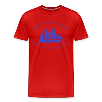 NAVY SAILING SCHOOL CREA L. RUNEMBERG - Men's Premium Organic T-Shirt - red - Front - Damien (186cm)