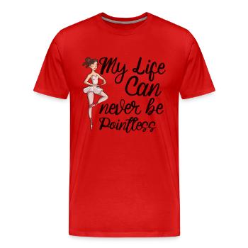 Ballet Ballerine Danse Danse Danse Ballet Cadeau - T-shirt bio Premium Homme - rouge - Devant - Damien (186cm)