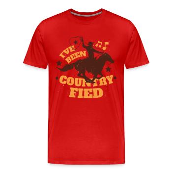 Country-musik Southern Music Jazz-country-musik - Männer Premium Bio T-Shirt - Rot - Vorne - Damien (186cm)