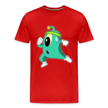Jogging extraterrestre sport de jogging - T-shirt bio Premium Homme - rouge - Devant - Damien (186cm)