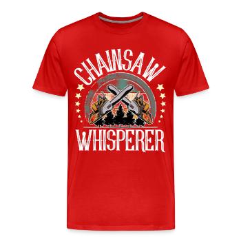 Bûcheron - T-shirt bio Premium Homme - rouge - Devant - Damien (186cm)