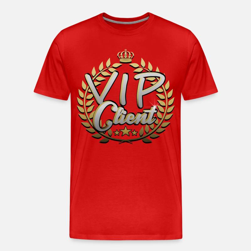VIP Client - Männer Premium Bio T-Shirt - Rot