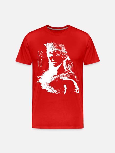 Fille fantôme Princesse Guerrière - T-shirt bio Premium Homme - rouge
