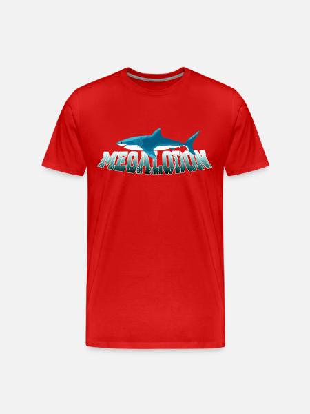 Megalodon Hunter - Megalodon Shark - Men's Premium Organic T-Shirt - red