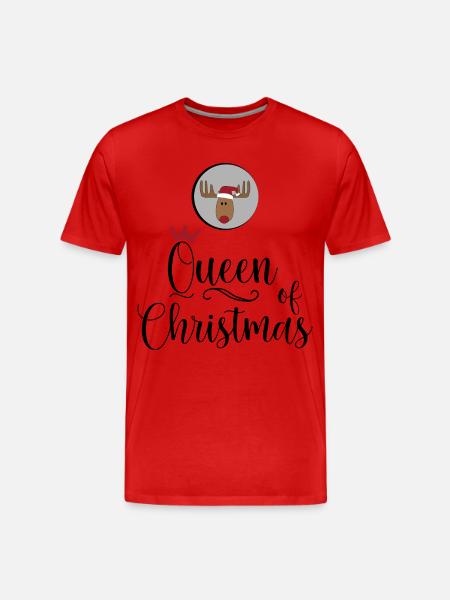 Reine de Noël - T-shirt bio Premium Homme - rouge