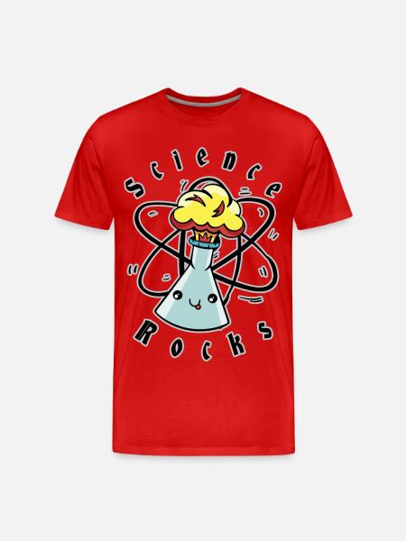 Science rocks - Men's Premium Organic T-Shirt - red