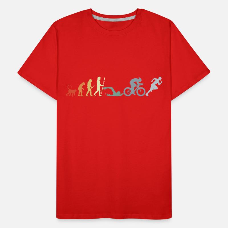 Triathlon Evolution Männer Premium Bio T-Shirt