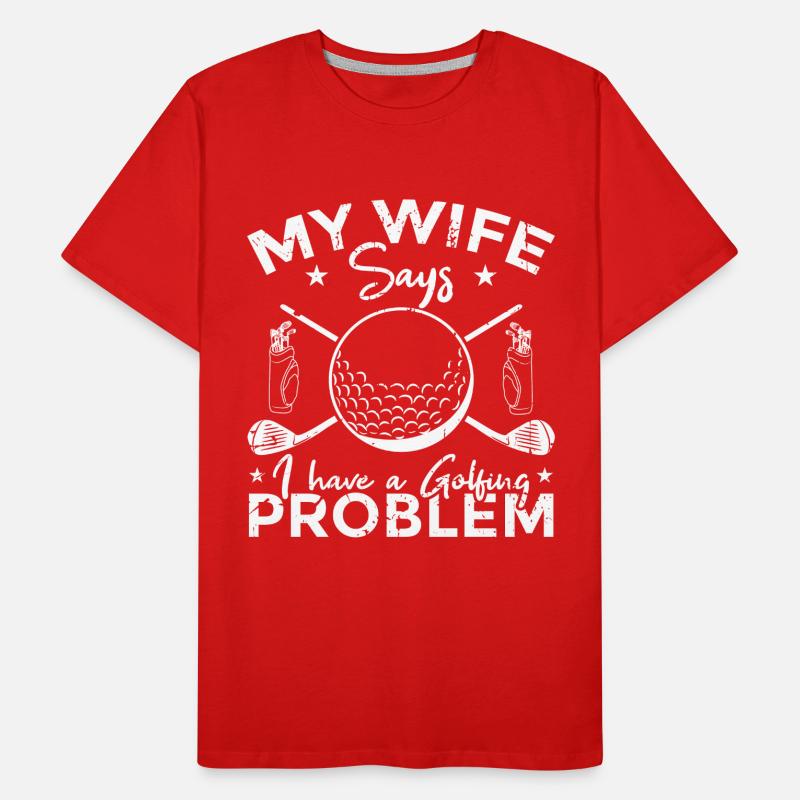 Problèmes de golf T-shirt bio Premium Homme