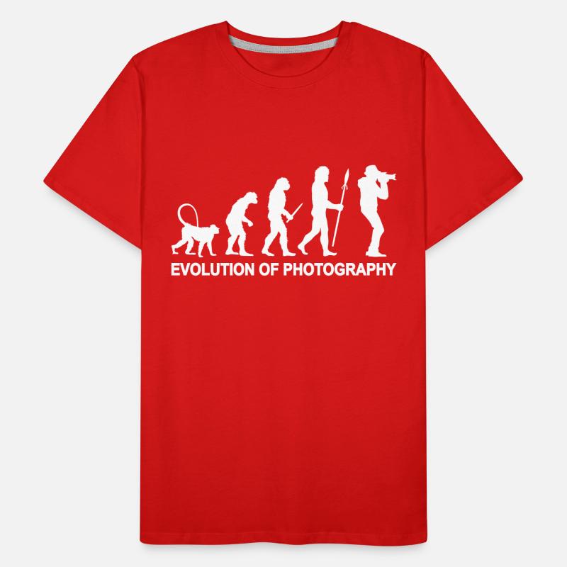 Fotografie Evolution Männer Premium Bio T-Shirt