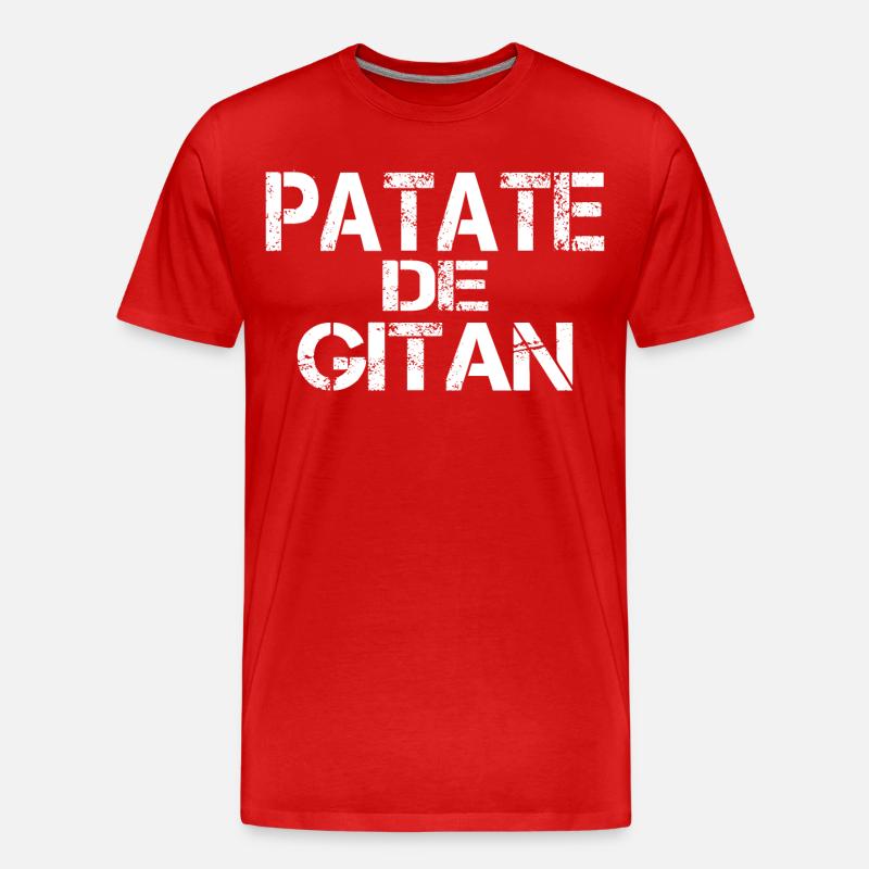 Patate de GITAN - T-shirt bio Premium Homme - rouge