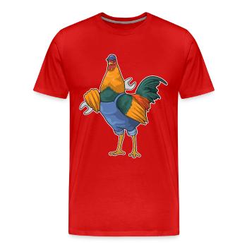 Faucet Mechanic Wrench Workshop - Men's Premium Organic T-Shirt - red - Front - Damien (186cm)
