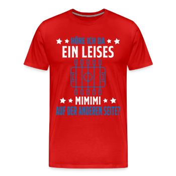 Tischfussball Geschenk Fans Wuzler Tischfussball - Männer Premium Bio T-Shirt - Rot - Vorne - Damien (186cm)