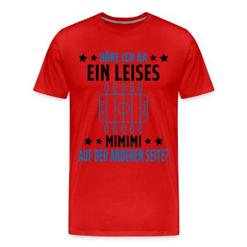 Tischfussball Geschenk Fans Wuzler Tischfussball - Männer Premium Bio T-Shirt - Rot - Vorne - Damien (186cm)