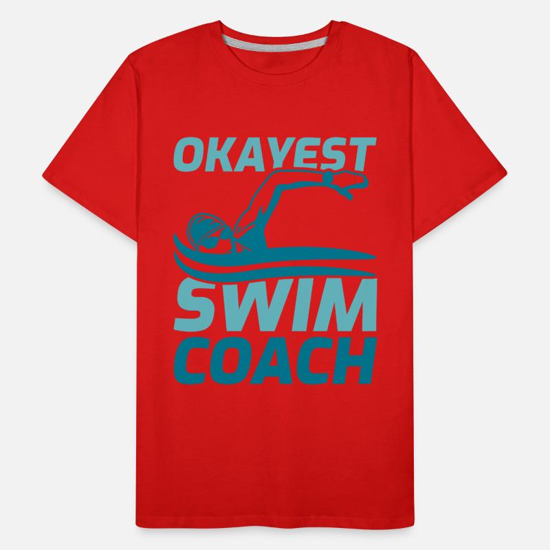 Swimming Training Men's Premium Organic T-Shirt