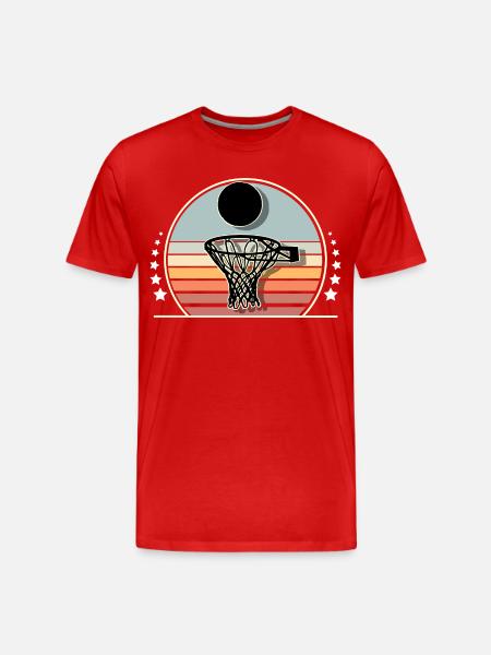 Joueurs de basket-ball - T-shirt bio Premium Homme - rouge