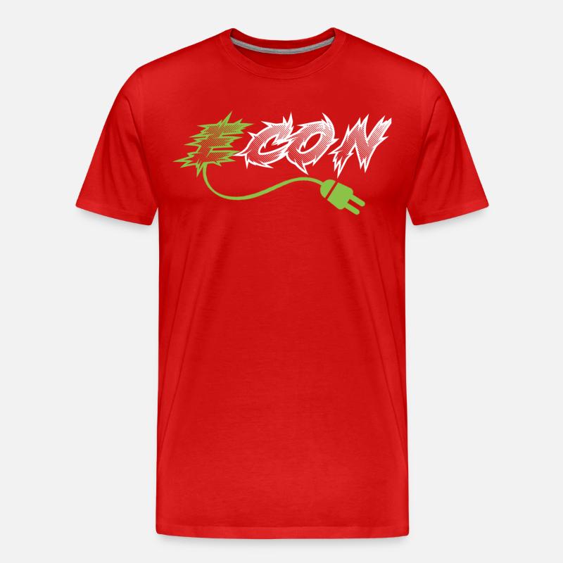 ICON ECON - Männer Premium Bio T-Shirt - Rot