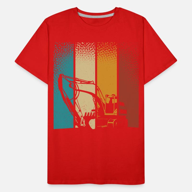 Bagger Männer Premium Bio T-Shirt