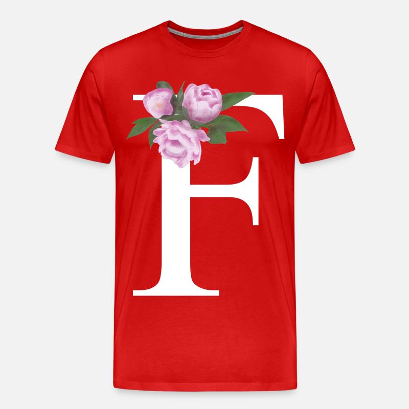 F - Männer Premium Bio T-Shirt - Rot