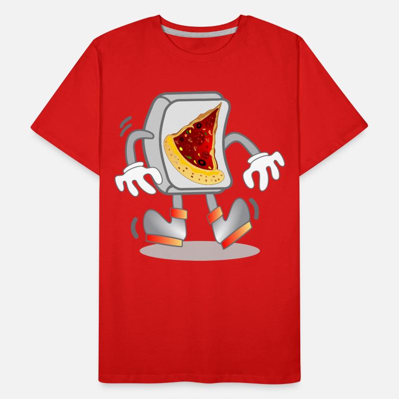 Ordinateur - COMMANDE DE PIZZA T-shirt bio Premium Homme