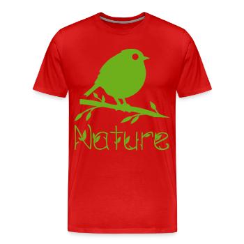 La nature se réveille - T-shirt bio Premium Homme - rouge - Devant - Damien (186cm)