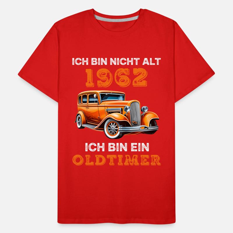 1962 Vintage Oldtimer Auto Geburtstag Spruch Männer Premium Bio T-Shirt