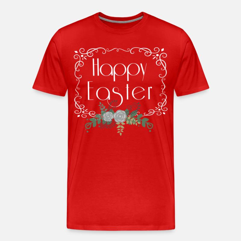 Joyeuses Pâques - T-shirt bio Premium Homme - rouge