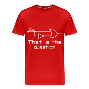 To Be Or Not To Be Electrical Engineer Circuit - Männer Premium Bio T-Shirt - Rot - Vorne - Damien (186cm)
