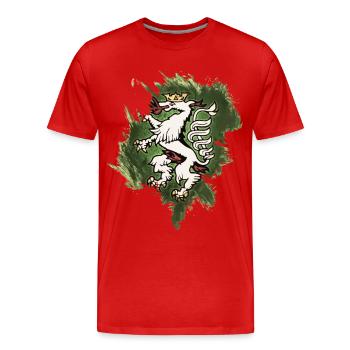Graz, Austria - Men's Premium Organic T-Shirt - red - Front - Damien (186cm)