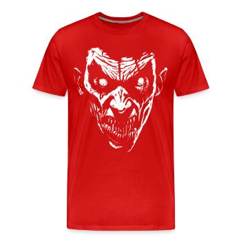 Vampire - T-shirt bio Premium Homme - rouge - Devant - Damien (186cm)