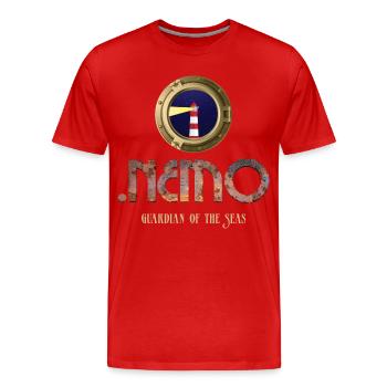 Leuchtturm Wächter der Meere von Nemo - Männer Premium Bio T-Shirt - Rot - Vorne - Damien (186cm)