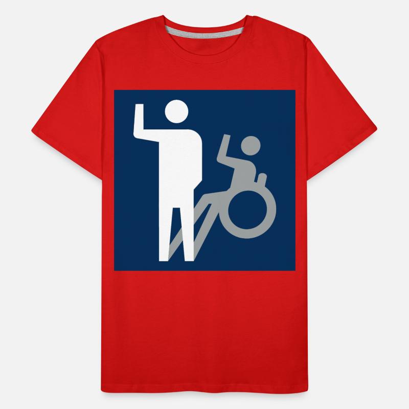 Not all disabilities are visible * Men's Premium Organic T-Shirt