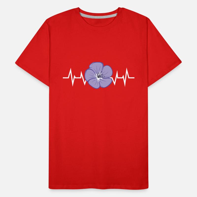 Pétale de fleur pourpre T-shirt bio Premium Homme